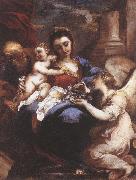 CASTELLO, Valerio Holy Family with an Angel fdg oil on canvas
